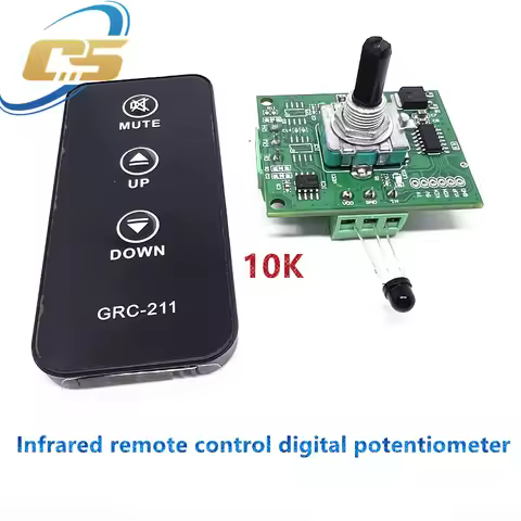 Remote control digital potentiometer 10K/50K variable resistor button type digital potentiometer
