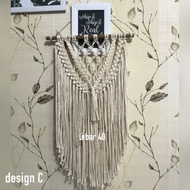 HIASAN DINDING Macrame wall decoration macrame wall hanging knitted rope