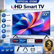 LGUHD Android Smart TV DVBT2 Frameless 46/50/55/58 Inch Android TV Netflix/YouTube/2+8G