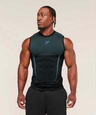 Gymshark/onyx5 Mens Vest Fitness Quick-drying Elastic Sports Breathable Leisure Running Training Mus