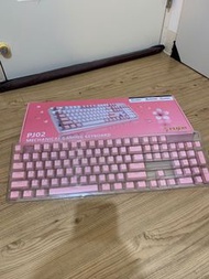 pojun機械式鍵盤粉色鍵帽