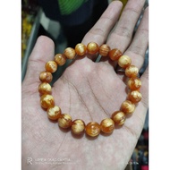 Nur wood bracelet 8mm Pine wood resin rubber