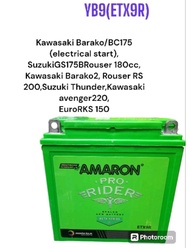 Amaron Pro bike Rider  Battery (ETX9R)