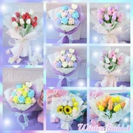 (現貨/預訂) 精選香皂花束 各款玫瑰鬱金香香皂花花束 有燈 情人節 聖誕 生日禮物 多色多款可選