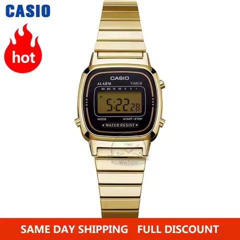 Casio Watch Gold Women Watches Set Brand Luxury Waterproof Quartz Watch Women Digital Sport Ladies W