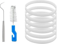 4 Pack Rubber Gaskets Replacement Seal 3.94 inch for Nutri Ninja Blender Replacement Parts 7 Fins Bl