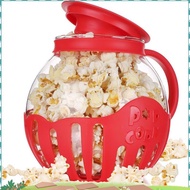 Popcorn Maker Microwave Snack Popcorn Air Poppers 2.25 Quart Popcorn Bowl Borosilicate Kitchen Acces