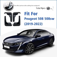 Mudguard For Peugeot 508 sw 508sw 2019-2022 Front Rear 4pcs Mudflaps Mudguards Car Accessories Auto 