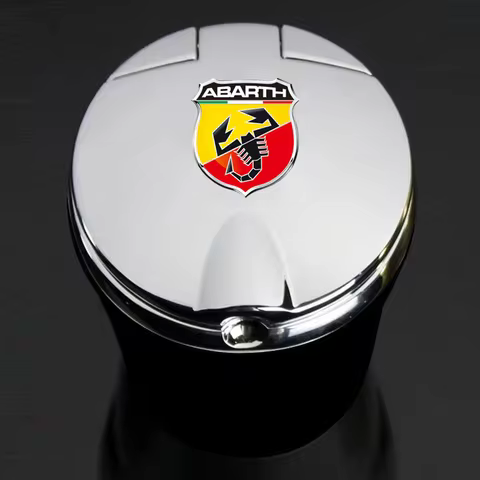 Portable car ashtray with LED light detachable car ashtray For Fiat Abarth 595 Abarth 500 abarth 124
