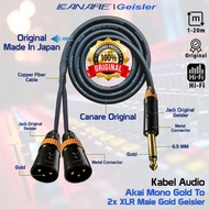 Audio Cable Akai Mono Jack GLD To 2x XLR Male GLD GEISLER - JUAN
