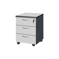 3 Drawers Grey Mobile Pedestal (Office & Home)