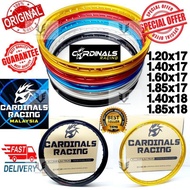 🔥OFFER🔥CARDINAL RACING ALLOY RIM 1.20x17/1.40x17/1.60x17/1.85x17/1.40x18/1.85x18 18 INCHES ALUMINIUM