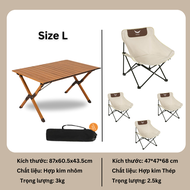 [COMBO] Bàn Ghế Mặt Trăng Gấp Gọn Nhỏ Gọn Tiện Lợi Dễn Dàng Sử Dụng Lắp Ráp Khi Mang Đi Camping Kết 