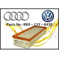Audi - B8 A4 A5 Q5 Air Filter 8K0-133-843E