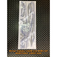 Stripe Sticker Cover Set Yamaha 125 125ZR Y125 Y125ZR (13) BIRU GP MORITAKA