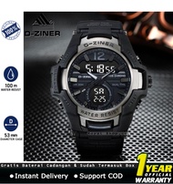 D-ZINER 8253 RS / Jam Tangan Dziner Dual Time / Jam Tangan Sport Pria / Jam Tangan Dziner Tahan Air