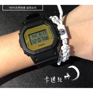 Casio/ASIO G-SHOK June New Style Gold Silver Retro Square DW-5600BBMB-1 BBMA-1