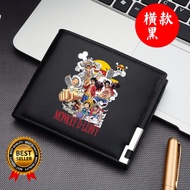 LUFFY GEAR 5 ONEPIECE Men's Folding Wallet Leather Wallet Men Fashion Letter Wallet ONEPIECE GEAR 5 