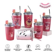 Tumbler stainless love bear lotso strawberry drinking bottle