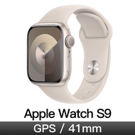 Apple Watch S9 GPS 41mm 星光鋁/星光運動錶帶-M/L MR8U3TA/A