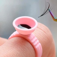 Disposable Micro Pigment Adhesive Rings 600Pcs Eyelash Extension Dip Cup Tattoo Auxiliary Tool Hands