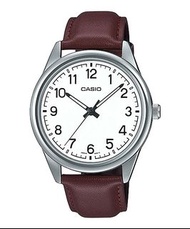深水埗 有門市全新正貨 1年保養 CASIO 錶 卡西歐 手錶 男裝/女裝/卡西欧 送贈品靚錶布 MTP-V005L-7B4 MTPV005L-7B4 皮帶手錶/皮帶錶/真皮帶手錶/皮帶錶