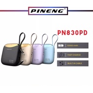 Pineng PN-830 10000mAh Powerbank 22.5W Built in Cable Power Bank PN830 Original Pineng PowerBank