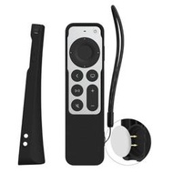 [3玉山網] SIKAI Apple TV 4K 可裝AirTag防滑紋理遙控器保護套1入 適 Siri Remote 2代 矽膠套含手繩_PP6