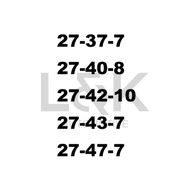 Fkm Oil Seals / Viton / Double Lips With Spring / TC Type / ID-27mm / 27X37X7 / 27X40X8 / 27X42X10F