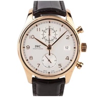 Iwc IWC Portuguese Rose Gold Chronograph Automatic Mechanical Men's Watch IW390301