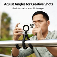 Sprcsg TELESIN P3-FM-02 Magnetic Flexible Phone Tripod Stand Desktop for 2kg Load Capacity with 1/4 