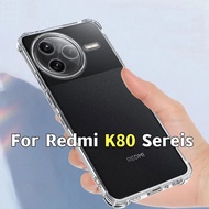 Clear Casing Compatible For  Xiaomi Redmi K80 Pro RedmiK80 K80Pro K70 Ultra E 5G Transparent TPU Pho