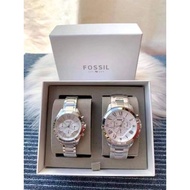 【Hot Stock】Authentic Fossil Couple Watch Set