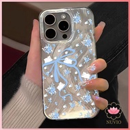 Creative Niche Dreamy Floral Bow Compatible for Apple 15promax 14plus Haute Couture 13pro Personalit