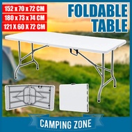 4/5/6FT Foldable Banquet Table Event / Camping / Hall / Buffet Outdoor Adjustable Height Folding Tab