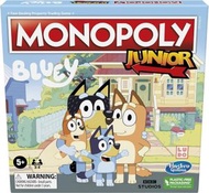 Monopoly Junior 大富翁遊戲 Bluey 桌遊 兒童桌遊 棋盤遊戲 智力集中力鍛鍊 [平行進口] 禮物
