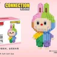 Building Block Doll Cartoon Little Monster Cat and Mouse Assembled Building Block Creative Birthday 