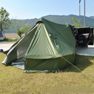 Rear Wood Stove Tent 8 People Pyramid Tent