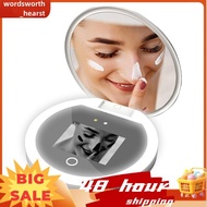 UV Smart Sunscreen Makeup Mirror Mini Pocket UV Sunscreen Detection Mirror Portable Travel Makeup