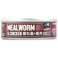 貓族野味無膠主食罐 麵包蟲+雞肉 82g | 怪獸部落 LitoMON