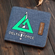 DELTA FORCE Children's Wallet Cartoon Cute Simple Primary School Students Boys Girls Wallet Canvas C