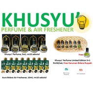 Perfume Khusyu' Minyak Wangi 5 Waktu Khusyuk Subuh Zohor Asar Maghrib Isyak - Wangian Mesra Kusyuk S