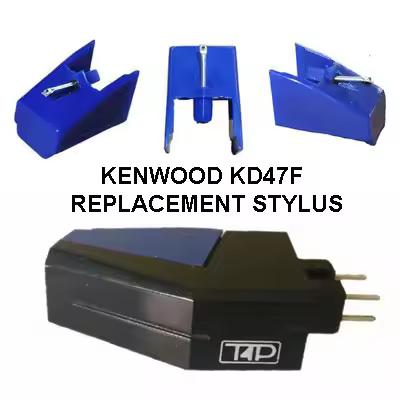 1Pcs Kenwood KD47F T4P Cartridge Replacement Stylus For Sanyo CEC N68 ST66D ST67D ST85J LP Gramophon