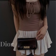 ✨Dior 迪奧｜黑色金扣油蠟皮Jadior斜背包｜99新