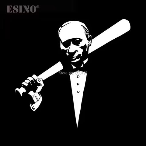 Funny Car Styling Reflective Auto Decal Cartoon Car Sticker Vladimir Vladimirovich Putin Pattern Vin