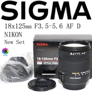 SIGMA 18-125 mm f/3.5-5.6 G OS Hsm Dc Len (Nikon) AF D New Set