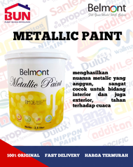 [BUN] BELMONT - CAT TEMBOK METALLIC PAINT 300 CC - BM06 BELMONT GOLD
