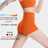 LETSFIT SPORT L02QS2 Women's Short High Waist Yoga Gym Pants L02QS2 High Waist Butt Lift Women's Gym