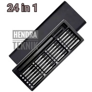 ORIGINAL OBENG HP 25pcs asli kapusi gagang aluminium obeng hape 24in1 obeng jam 24 in 1 obeng arloji