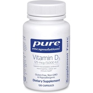 Pure Encapsulations Vitamin D3 125 mcg (5,000 IU) - plement to port Bone, Joint, Breast, Heart, Colo